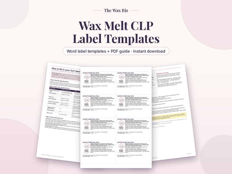 CLP Label Templates cover