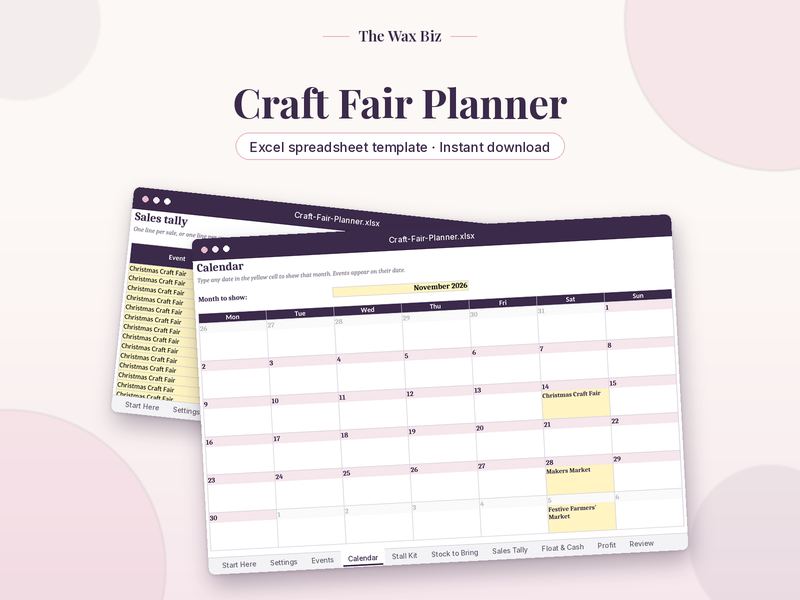 Craft Fair Planner cover